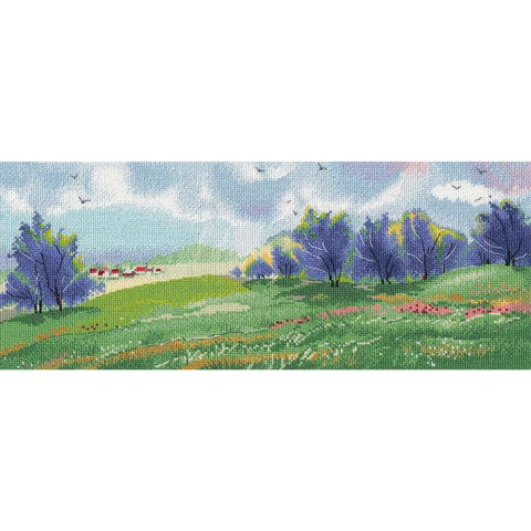 Spring landscape cross stitch kit - Oven