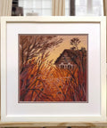 Cross stitch embroidery kit - landscape with spiderweb - Oven