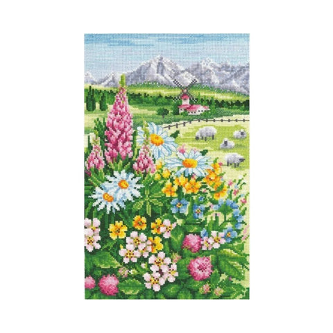 Alpine Meadow SANA-04 - Cross Stitch Kit by Andriana