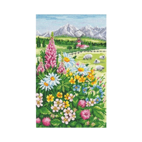 Alpine Meadow SANA-04 - Cross Stitch Kit by Andriana