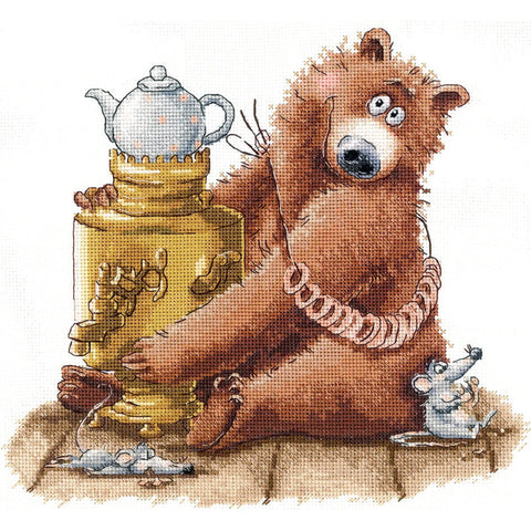 Tea Party cross stitch kit - Andriana