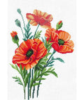 Poppy Flowers SANM-34 - Cross Stitch Kit by Andriana