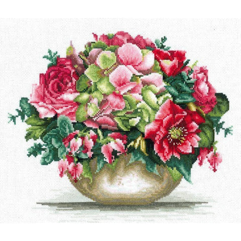 Tender Bouquet SANN-23 - Cross Stitch Kit by Andriana