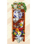 Shelf With Cups SANP-34 - Cross Stitch Kit by Andriana
