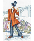Fashionable Car SANR-15 - Cross Stitch Kit by Andriana