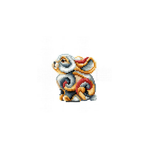 Figurines Rabbit SANS-35 - Cross Stitch Kit by Andriana
