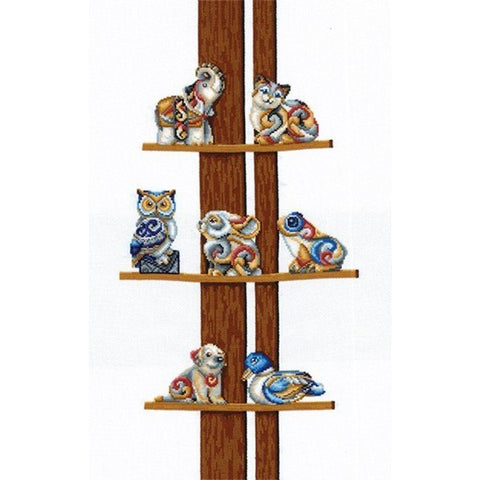 Collection Of Figurines SANS-43 - Cross Stitch Kit by Andriana
