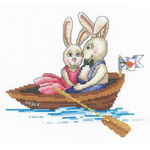 Bunnies My Darling SANZ-37 - Cross Stitch Kit by Andriana
