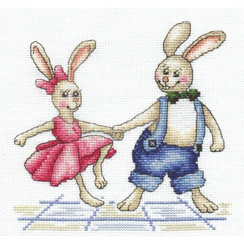 Bunnies Rock-N-Roll SANZ-40 - Cross Stitch Kit by Andriana