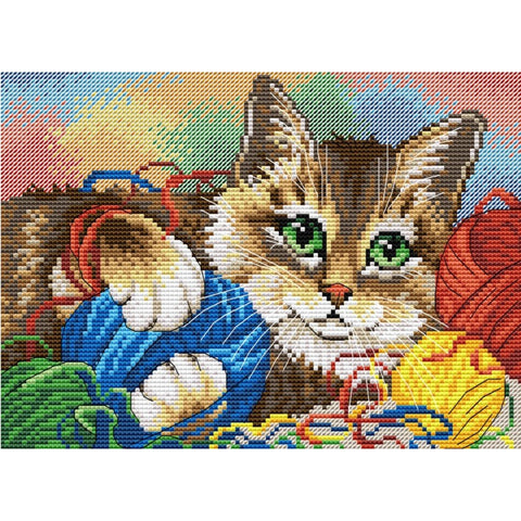 Cross Stitch Kit Kitten SM-032