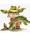 Cross Stitch Kit Catched the Fish SM-035