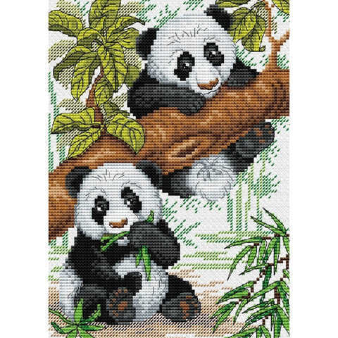 Cross Stitch Kit Pandas SM-050