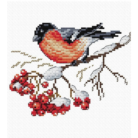 Cross Stitch Kit On the Snowing Branch SM-056