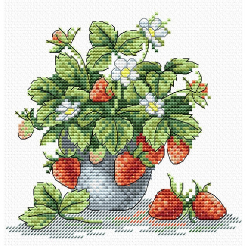 Cross Stitch Kit Tasty Strawberry SM-066