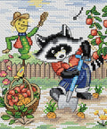 Cross Stitch Kit Racoon SM-067