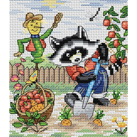 Cross Stitch Kit Racoon SM-067