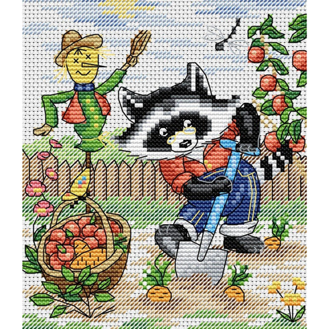 Cross Stitch Kit Racoon SM-067