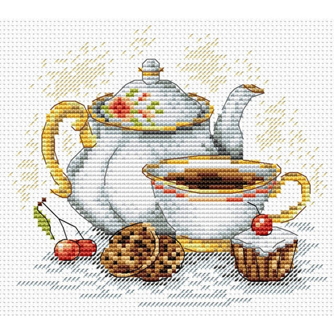 Cross Stitch Kit Morning Tea SM-092