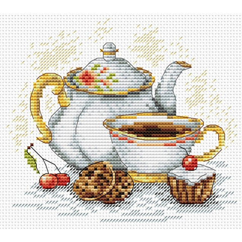Cross Stitch Kit Morning Tea SM-092