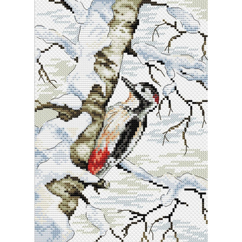 Cross Stitch Kit Woodpecker SM-099