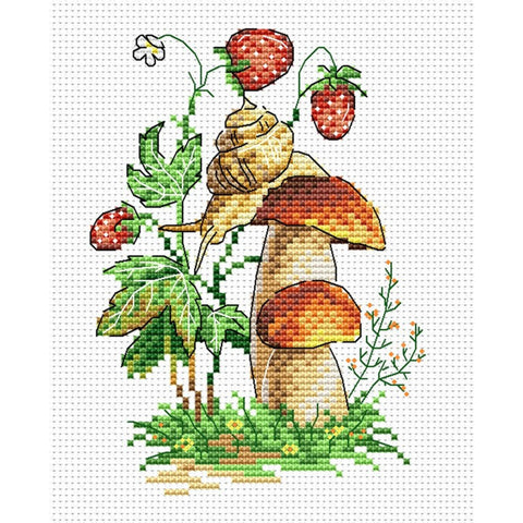 Cross Stitch Kit Forest Snail SM-100