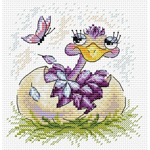 Cross Stitch Kit Ostrich SM-102