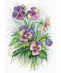 Cross Stitch Kit Pansies SM-121