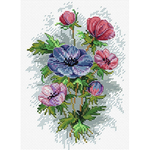 Cross Stitch Kit Spring Flowers SM-122