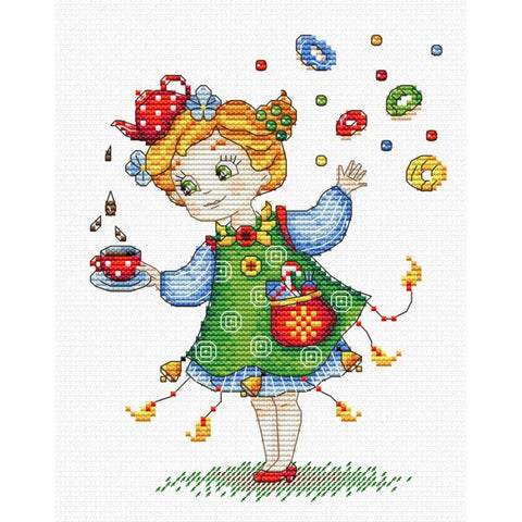 Cross Stitch Kit Celebration Tea SM-147