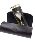Hourglass 5 min. With world clock and perpetual calendar in leather case STPL133/6
