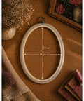 Clear Oval Embroidery Hoop 18 x 23 cm, Nurge Flexi