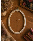 Clear Oval Embroidery Hoop 18 x 23 cm, Nurge Flexi