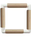 Nurge Plastic Embroidery Hoop with Clips 21 x 21 cm Beige