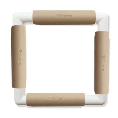 Nurge Plastic Embroidery Hoop with Clips 21 x 21 cm Beige