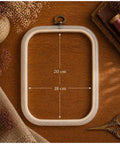 Square Embroidery Hoop 18x20 cm, Transparent, Nurge