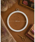 White Flexible Embroidery Hoop 20.5 cm, Nurge