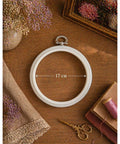 Nurge Flexi Embroidery Hoop 17 cm Round White