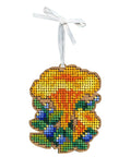 Christmas Cross Stitch Ornament Kit, Chanterelle Mushroom, MP Studia