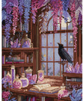 Cross Stitch Kit Crow and Library