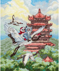 Cat Cross Stitch Kit with Travel Motif, MP Studia