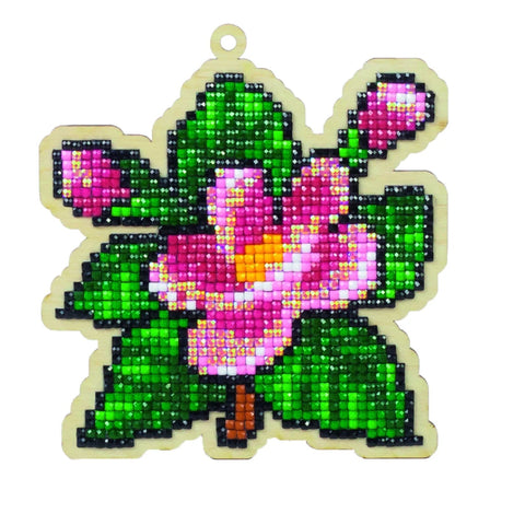 Wooden Diamond Painting Kit Flower Aroma
