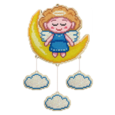 Wooden Diamond Painting Kit Dreamcatcher Angel