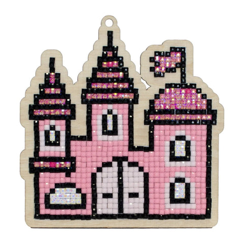 Wooden Diamond Painting Kit Castle