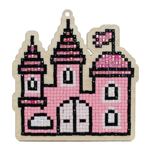 Wooden Diamond Painting Kit Castle