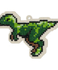 Wooden Raptor Dinosaur Diamond Painting DIY Kit
