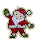 Wooden Santa Claus Diamond Painting Kit