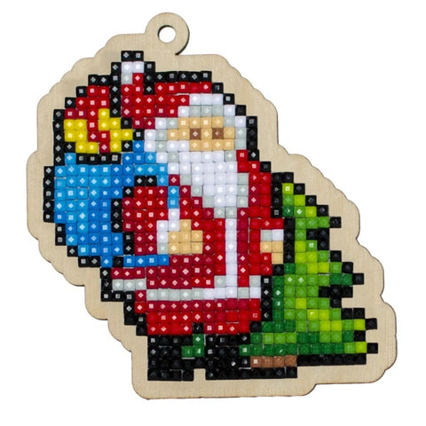 Wooden Diamond Painting Kit Santa Claus with Gifts