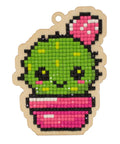 Wooden Cactus Diamond Painting Kit