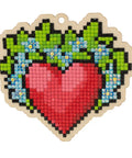 Wooden Heart Diamond Painting Kit