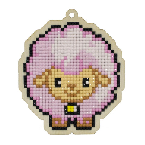 Wooden Sheep Diamond Painting Kit